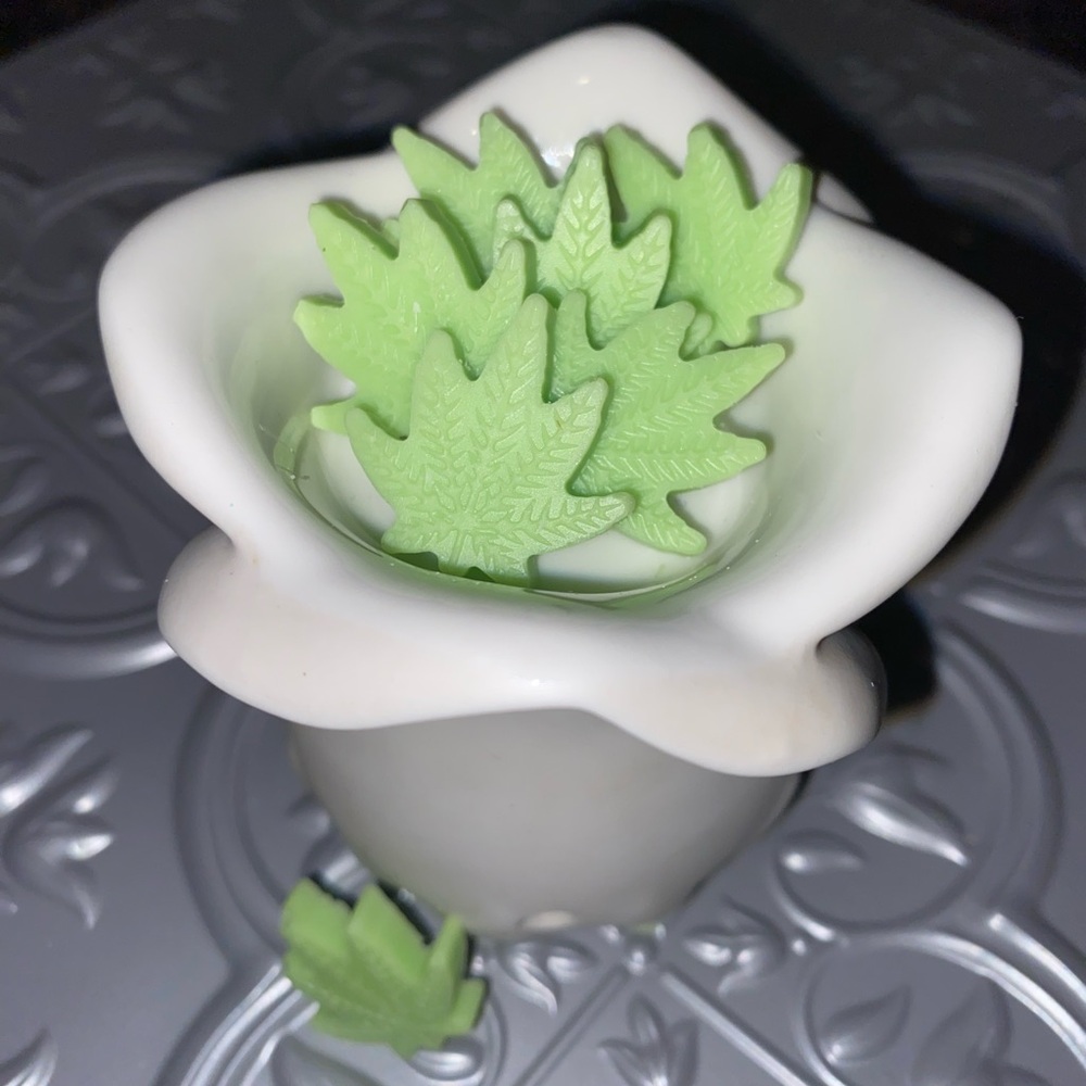 420 GREEN POT LEAVE WAX MELTS - WHITE MUSK